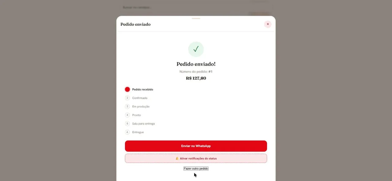 Pedido enviado