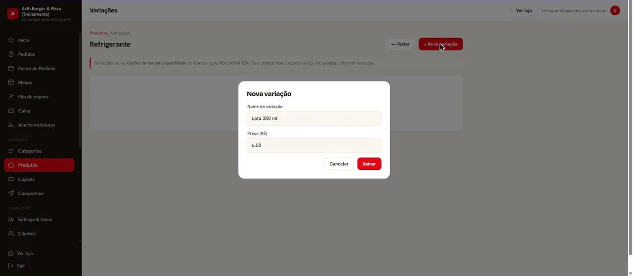 Nova variação